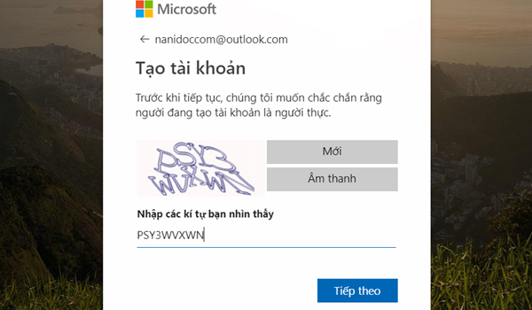 Tạo email Outlook