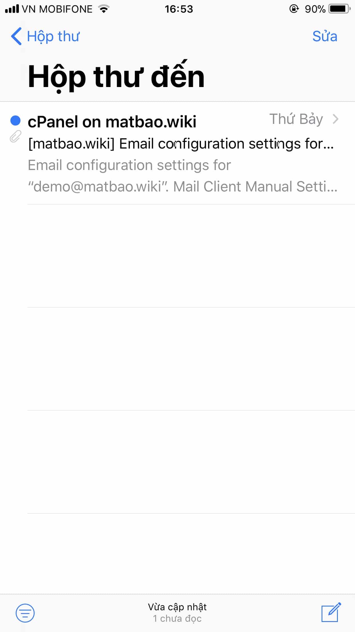 Hướng dẫn cài email vào ứng dụng Mail trên điện thoại iOS – Email Pro v3