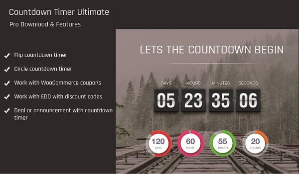 Countdown Timer Ultimate có thiết kế đơn giản, tương thích mọi thiết bị.