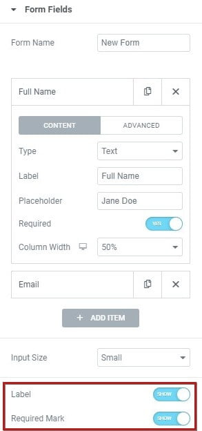 tab content của custom field