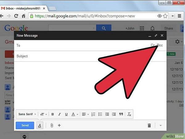 Bạn nhấp chọn CC, BCC hoặc sử dụng cả hai tính năng cùng lúc tùy nhu cầu