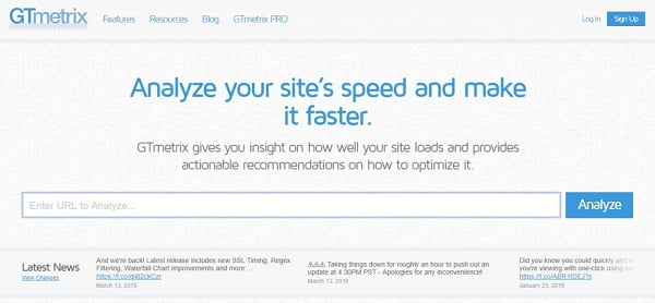 Phương pháp GTmetrix để kiểm tra tốc độ Website.
