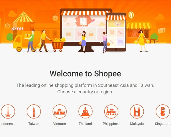 Shopee Marketplace phổ biến trong thị trường Đông Nam Á.