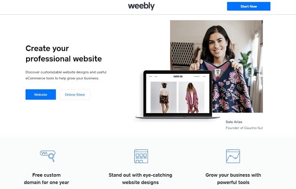 Weebly hỗ trợ tạo Website cá nhân miễn phí.