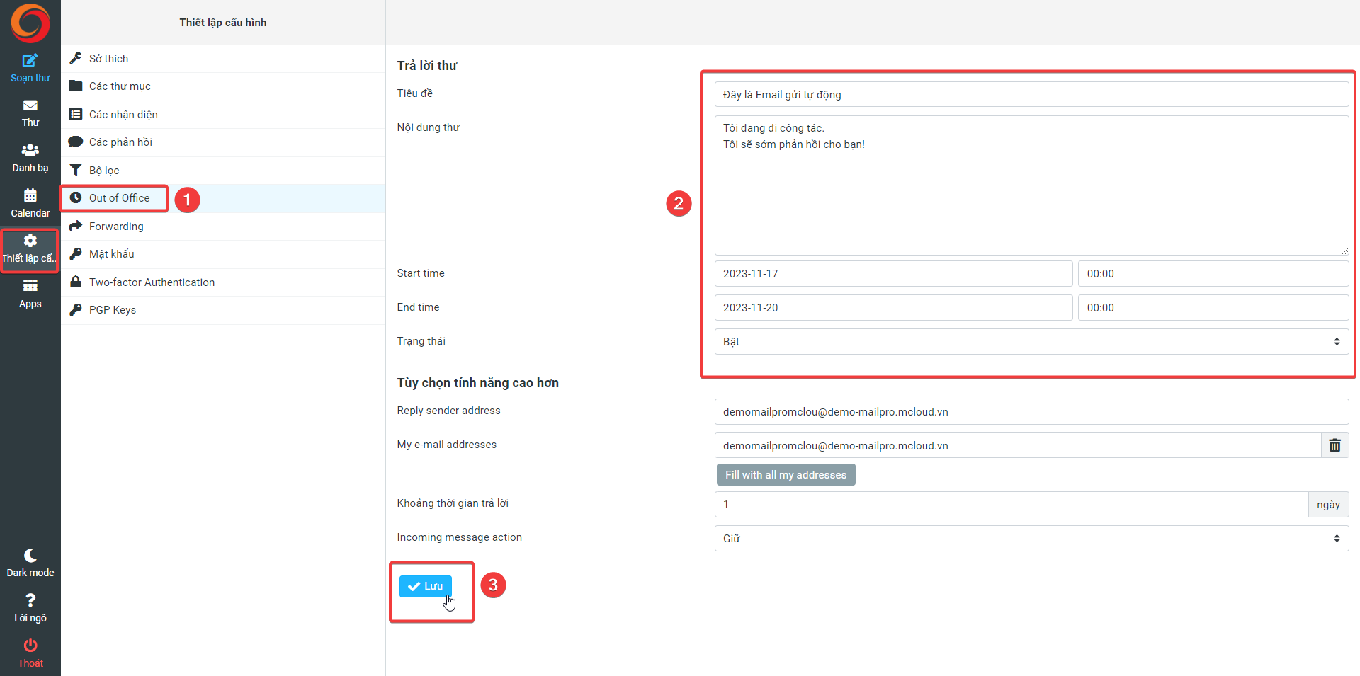 Webai Pro Hướng dẫn sử dụng Webmail - Email Pro v4 - Trung tâm hỗ trợ kỹ thuật ...