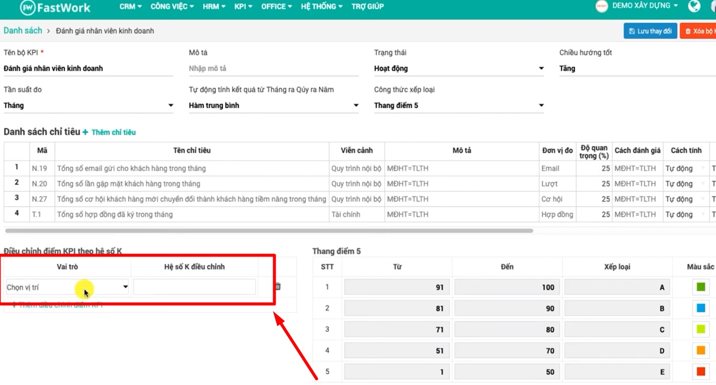 Tự động tổng hợp kết quả trên phần mềm KPI