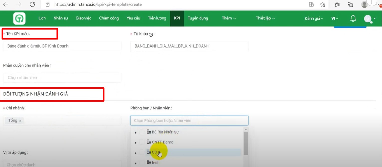 Tạo và quản lý mục tiêu rõ ràng trên phần mềm KPI