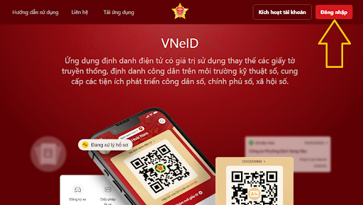 Đăng nhập vào tài khoản VNEID