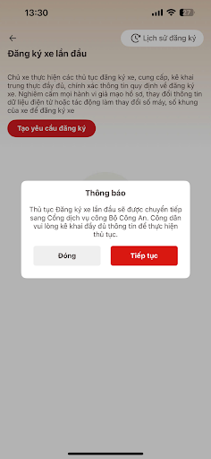 Tích hợp giấy đăng ký xe vào VNEID