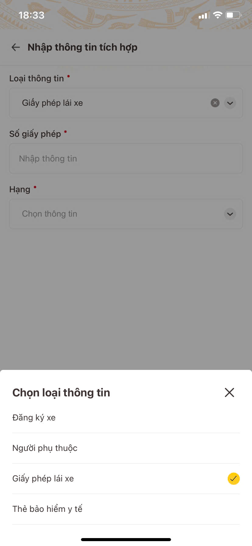 Tích hợp giấy đăng ký xe vào VNEID