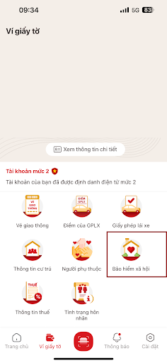 Xuất trình giấy tờ điện tử trên ứng dụng VNEID