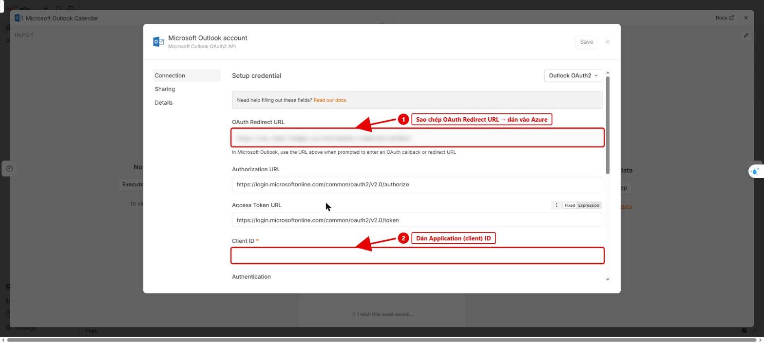 Hình 5: Sao chép OAuth Redirect URL và dán Client ID